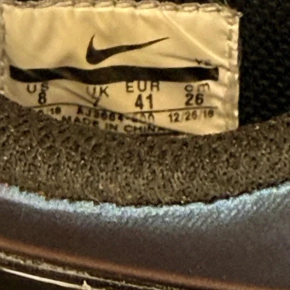 Nike Air Force 1 Low Black Iridescent Purple Chameleon Men’s 8 - Picture 6 of 8